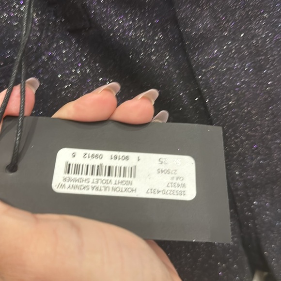 NWT PAIGE HOXTON ultra skinny w/night violet shimmer. STUNNING 🤩 - Picture 7 of 8